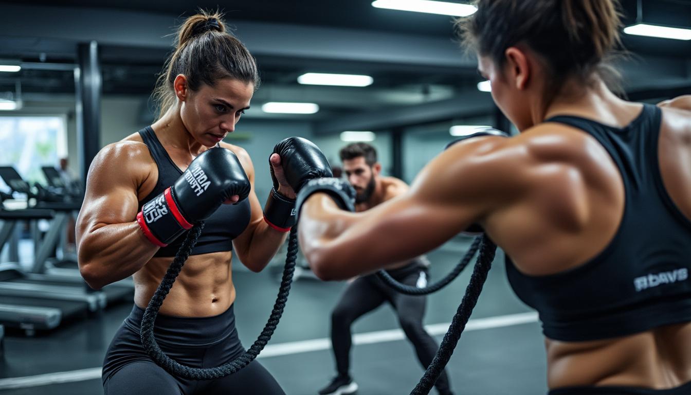 améliore ton entraînement de sport de combat grâce à nos séances cardio innovantes. varie tes exercices, booste ta performance et découvre de nouvelles techniques pour maximiser ton endurance. rejoins-nous pour transformer ta routine sportive!