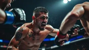 découvrez le premier combat de dillon danis en mma, où il frôle la défaite contre un adversaire affichant un bilan de 2-4. en seulement 98 secondes, le combat se termine dans un cri de douleur, révélant l'intensité et les défis du monde du mma.