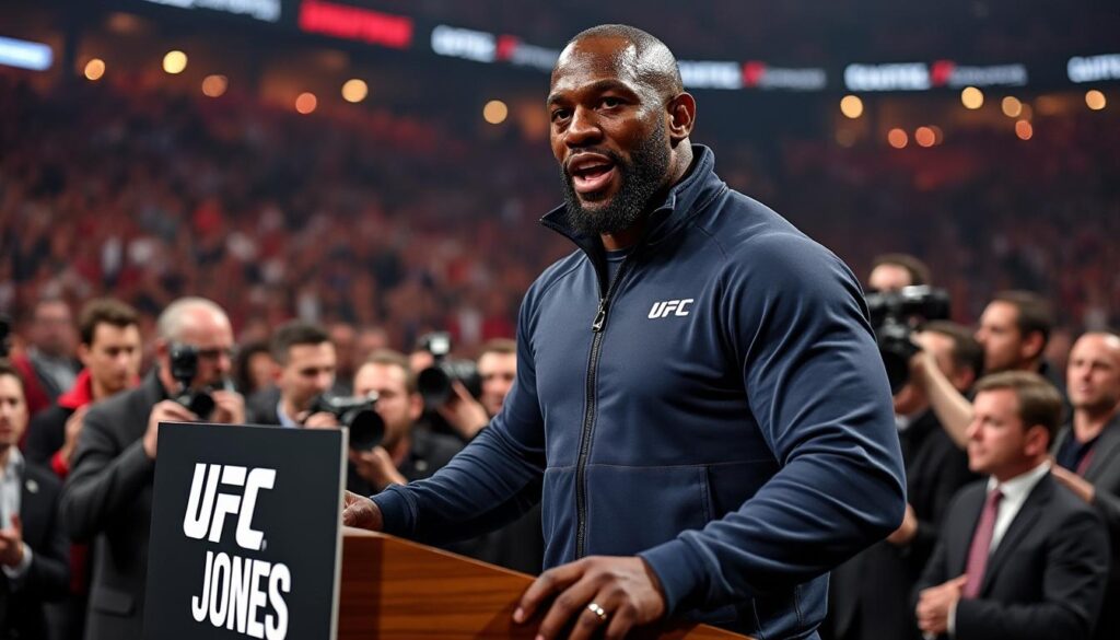 Jon Jones annonce un combat emblĂ©matique pour le titre alors qu’il prĂ©pare son retour dans l’UFC dĂ©couvrez l'annonce palpitante de jon jones concernant son combat emblĂ©matique pour le titre, alors qu'il se prĂ©pare Ă effectuer son grand retour dans l'ufc. ne manquez pas les derniĂšres nouvelles sur l'un des champions les plus coriaces de l'histoire des arts martiaux mixtes.