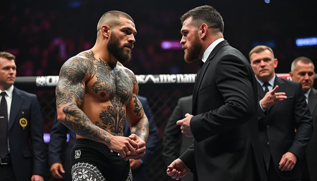découvrez la réaction explosive de conor mcgregor suite aux critiques acerbes de khabib. plongée dans l'affrontement verbal entre ces deux champions emblématiques de l'ufc, avec des analyses et des commentaires exclusifs sur leur rivalité explosive.