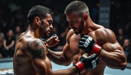 découvrez les images choquantes de l'affrontement entre dillon danis et son adversaire, où andrew tate intervient en lui infligeant une clé de bras. plongée au cœur de ce retour mouvementé en mma et des tensions qui entourent cet événement captivant.