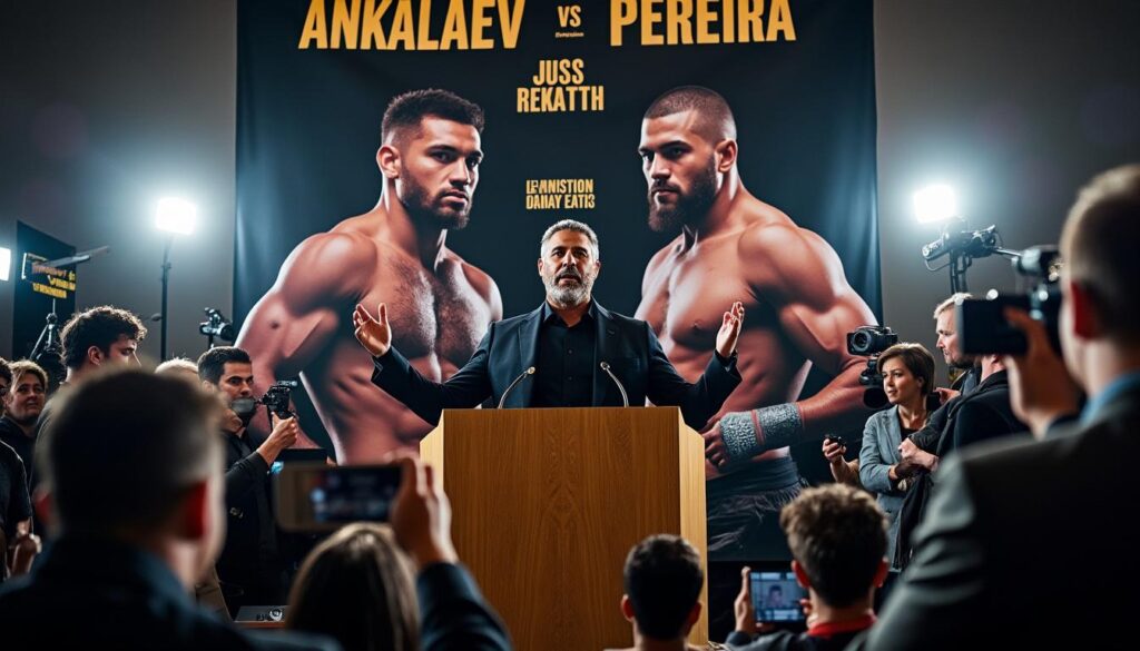 Le manager du champion annonce la revanche très attendue entre Ankalaev et Pereira découvrez les détails de la revanche tant attendue entre ankalaev et pereira, annoncée par le manager du champion. un affrontement palpitant qui promet d'être riche en émotions et en suspense. ne manquez pas cet événement marquant du monde des combats !