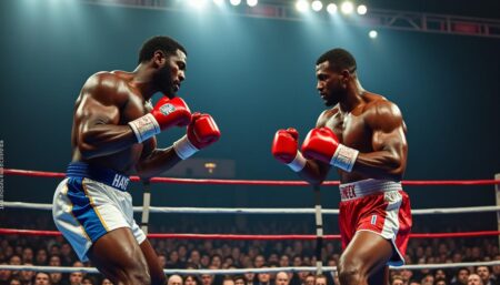 revivez le combat emblématique entre mormeck et haye, deux titans de la boxe qui ont marqué l'histoire du ring. plongez dans les moments forts de cet affrontement légendaire, les stratégies des fighters et les conséquences de cette rencontre inoubliable sur leur carrière.