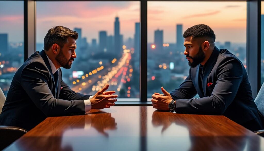 Paul Hughes conseille de remercier Usman Nurmagomedov alors que les discussions pour un match revanche avec la PFL rencontrent des obstacles découvrez les conseils de paul hughes sur l'importance de remercier usman nurmagomedov alors que les négociations pour un match revanche avec la pfl se heurtent à des obstacles. une analyse pertinente des enjeux dans le monde des arts martiaux mixtes.