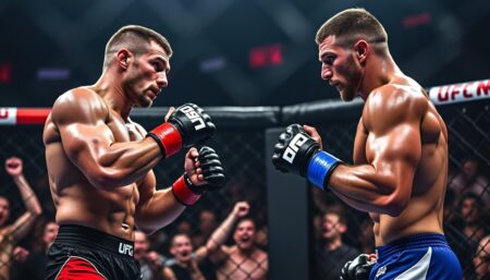 découvrez l'affrontement tant attendu entre tom aspinall et ciryl gane ! plongez dans l'analyse des cotes de ce duel explosif qui promet de grandes émotions. ne manquez pas les détails de ce choc dans l'octogone.