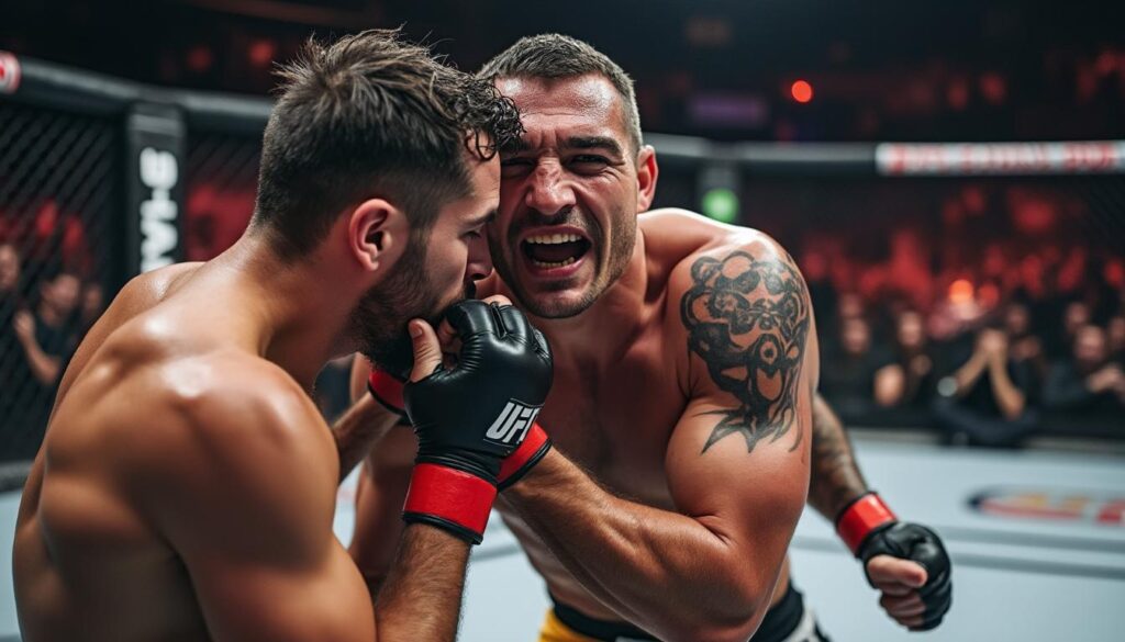 la cĂ©lĂšbre morsure d’oreille de mike tyson rejaillit : un combattant de mma suspendu pour un acte brutal et choquant dĂ©couvrez les dĂ©tails choquants de la suspension d'un combattant de mma, rappelant la cĂ©lĂšbre morsure d'oreille de mike tyson. un acte brutal qui secoue le monde du sport et relance les dĂ©bats sur la violence en compĂ©tition.