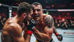 découvrez les détails choquants de la suspension d'un combattant de mma, rappelant la célèbre morsure d'oreille de mike tyson. un acte brutal qui secoue le monde du sport et relance les débats sur la violence en compétition.