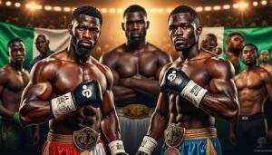 brandon glanton et rocky fielding en tête d'affiche au nigeria, aux côtés de richard commey et dan azeez, pour un événement de boxe exceptionnel qui promet des combats intenses et inédits.