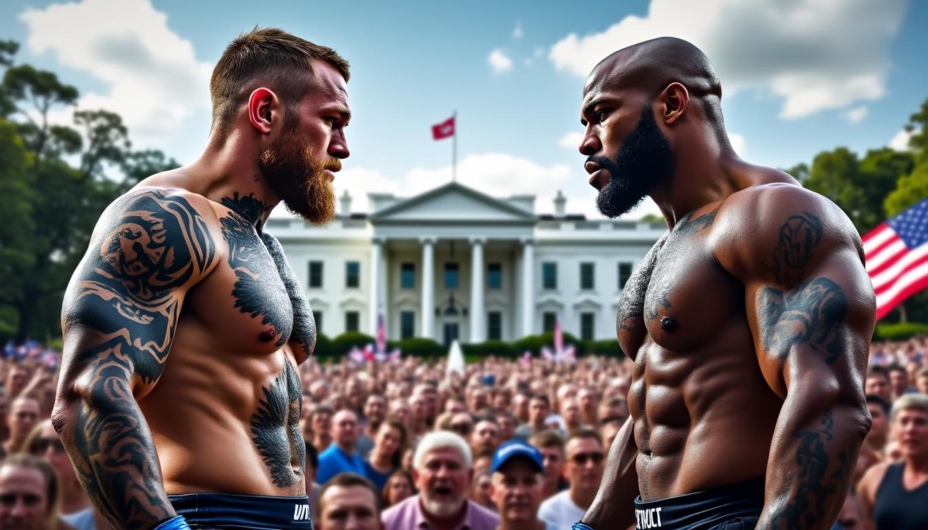 découvrez la réaction de dana white face à l’idée d’un combat sensationnel entre conor mcgregor et jon jones à l’ufc maison-blanche. analyse, déclarations et perspectives sur ce possible affrontement inédit !