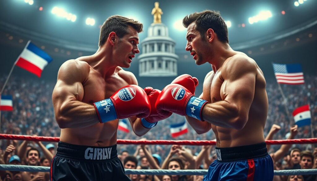 Impact de la boxe sur les rivalités politiques actuelles découvrez comment la boxe influence les rivalités politiques actuelles. analysez les parallèles entre ce sport et les enjeux du pouvoir, et comprenez son impact sur les débats et conflits contemporains.