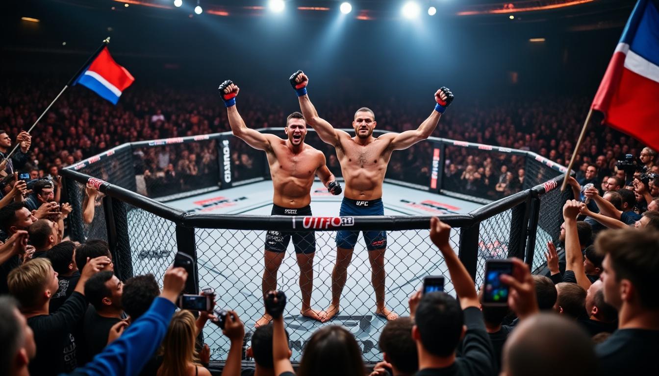 découvrez comment l'ufc a célébré l'arrivée de cinq nouveaux talents prometteurs lors d'une soirée inoubliable, riche en émotions et en performances impressionnantes.