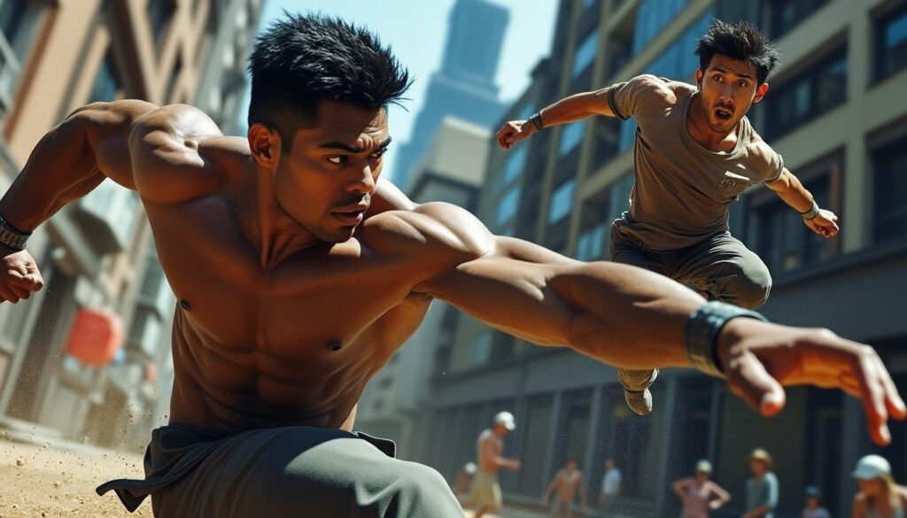 revivez le combat intense où lorenzo powell neutralise javier rojas campos grâce à une chute spectaculaire. analyse et images marquantes de cet affrontement sportif impressionnant.