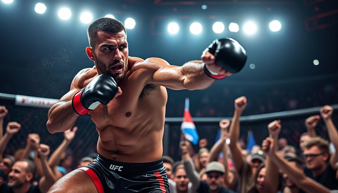après avoir été rejeté par l'ufc, ce combattant signe un incroyable retour sur le ring en remportant un dirty boxing par un knock-out spectaculaire dès le premier round.