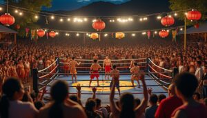 découvrez comment les rituels communautaires se mêlent à l’excitation des soirées de boxe, pour créer une expérience unique où traditions et adrénaline s'entremêlent et rassemblent les passionnés dans une ambiance vibrante.