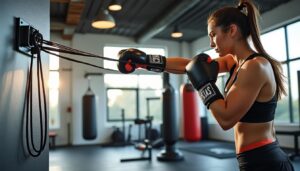 découvrez notre système d'élastique innovant pour le shadow boxing, conçu pour améliorer votre technique de frappe et renforcer vos performances. idéal pour les boxeurs de tous niveaux, cet outil vous aidera à perfectionner votre précision, votre rapidité et votre endurance tout en vous entraînant chez vous.