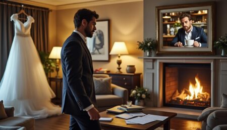 Trois semaines avant son mariage, Jack Rafferty ne voit que par Mark Chamberlain à trois semaines de son mariage, jack rafferty se retrouve irrésistiblement attiré par mark chamberlain, bouleversant tous ses plans. découvrez cette histoire de passion et de doute à l’aube du grand jour.