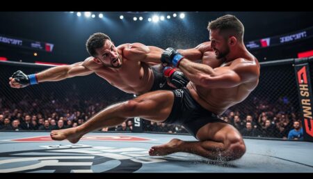 Un slam dévastateur et exceptionnel en direct de l’UFC Vegas 109 découvrez un slam dévastateur et exceptionnel enregistré en direct de l'ufc vegas 109. plongez dans l'intensité de ce moment incroyable où la puissance et la technique se rencontrent sur le ring. ne manquez pas cette performance époustouflante qui marque l'histoire des combats mma.