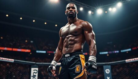Une légende de la NBA, mesurant 2m18 et pesant 109kg, s’illustre maintenant dans le monde du MMA découvrez la reconversion surprenante d'une légende de la nba, mesurant 2m18 pour 109kg, qui fait sensation en embrassant une nouvelle carrière dans le mma.