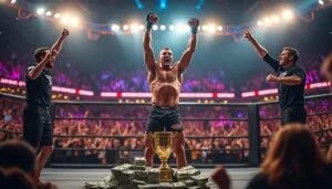 découvrez comment un ancien candidat de big brother a remporté le prestigieux tournoi mondial de la pfl, décrochant 500 000 dollars après un combat intense et sanglant.