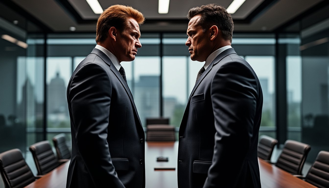 découvrez la rencontre explosive entre arnold schwarzenegger et chael sonnen, marquée par la fermeté d’arnold face à la tricherie. une confrontation captivante où les principes sont mis à l’épreuve et les déclarations chocs fusent.