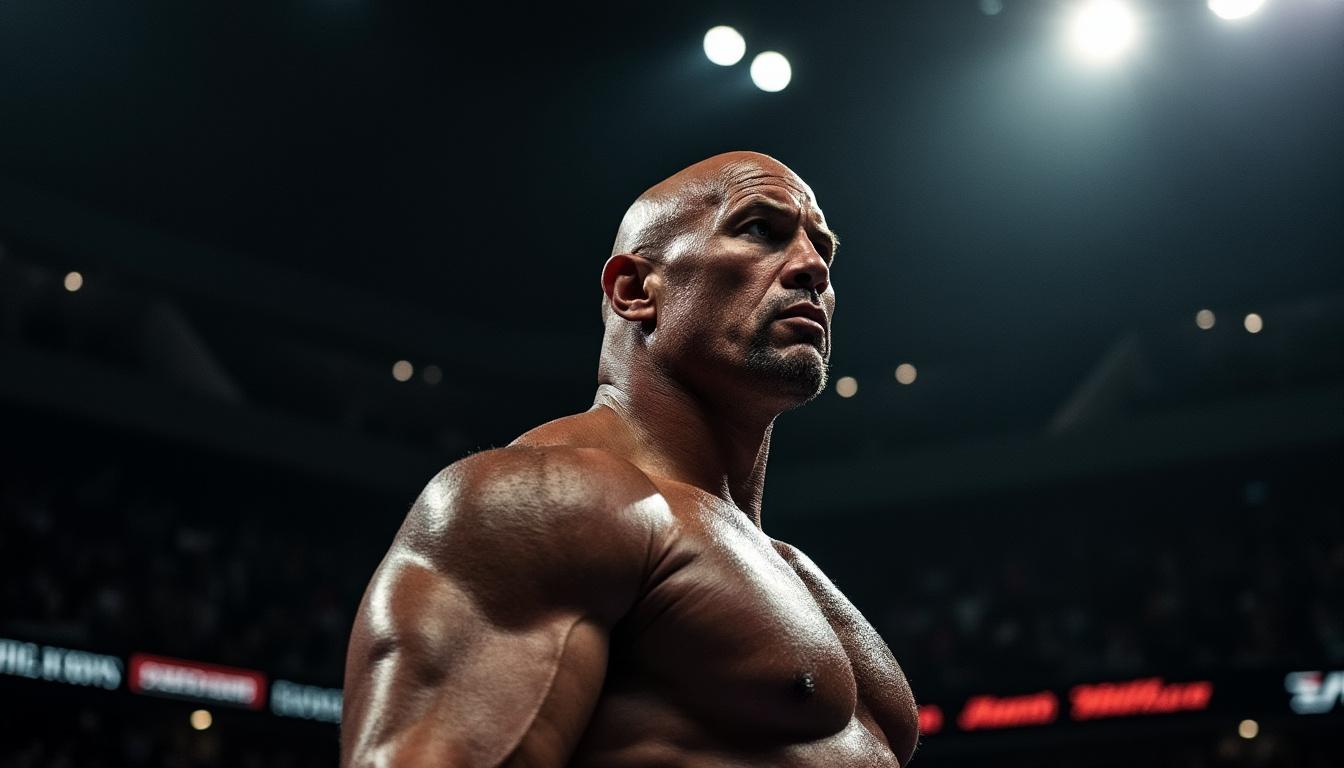 découvrez l’émotion de dwayne ‘the rock’ johnson, bouleversé aux larmes lors de la première de son nouveau film consacré aux arts martiaux mixtes. une soirée mémorable riche en émotions !
