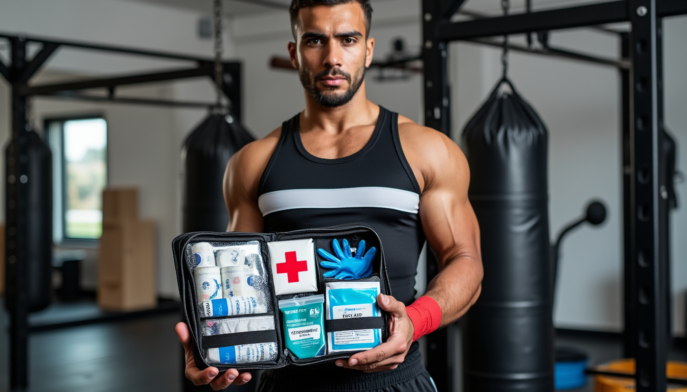 découvrez la trousse de soins rapide, essentielle pour chaque boxeur en déplacement : compacte, complète et pensée pour assurer votre sécurité et gérer les petits bobos à tout moment.