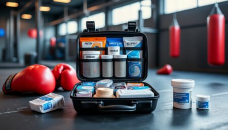découvrez la trousse de soins rapide, essentielle pour tout boxeur en déplacement. compacte et complète, elle assure sécurité et performance lors de vos entraînements ou compétitions.