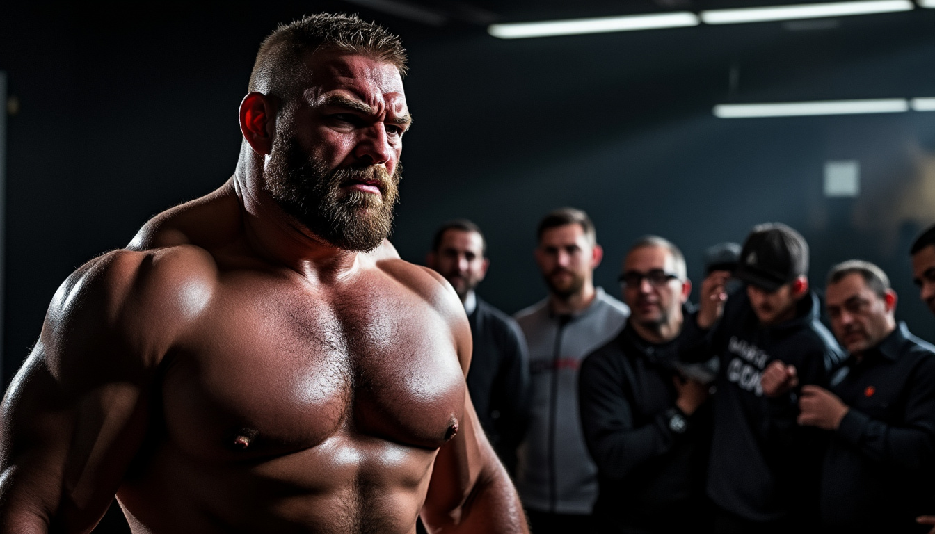 un sosie de brock lesnar fait sensation à l’ufc après avoir quitté précipitamment une conférence de presse, dénonçant publiquement ses supérieurs. découvrez les dessous de cet événement inattendu !