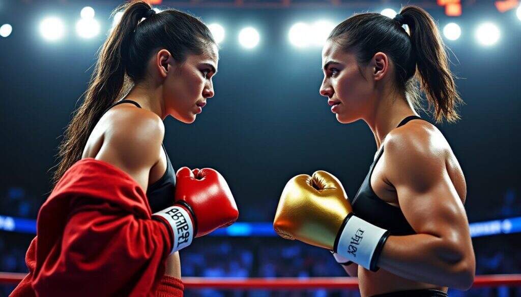 Trois ceintures mondiales en jeu : Mary Spencer face à Mikaela Mayer trois ceintures mondiales seront en jeu lors du combat explosif entre mary spencer et mikaela mayer. découvrez tous les enjeux et détails de ce choc au sommet de la boxe féminine.