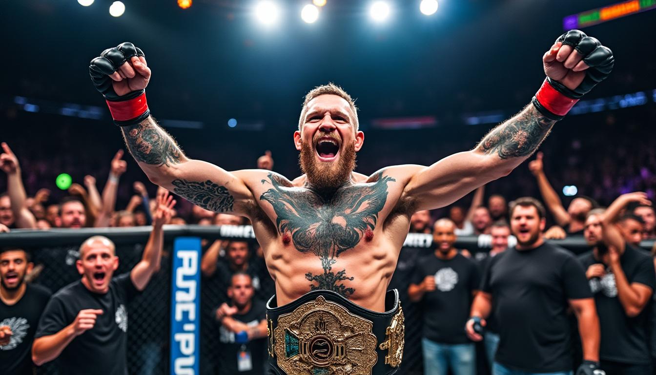 découvrez le parcours de conor mcgregor, double champion ufc, entre exploits historiques et controverses marquantes qui ont secoué son héritage dans le monde des arts martiaux mixtes.