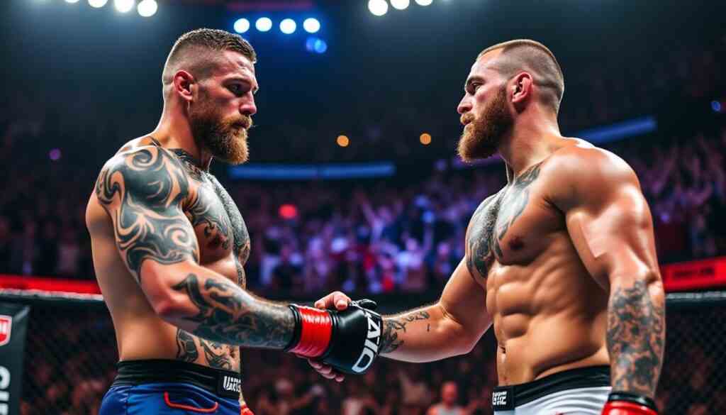 conor mcgregor félicite islam makhachev pour son triomphe historique, mettant en avant leur rivalité et le respect mutuel dans le monde des arts martiaux mixtes.