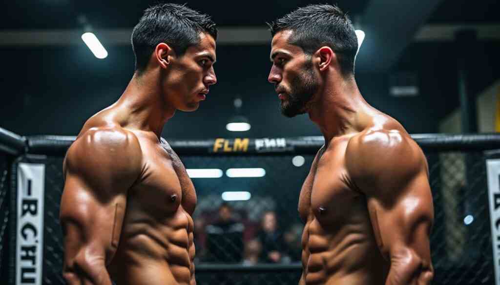découvrez les échanges tendus entre cristiano ronaldo et ilia topuria un an avant leur collaboration historique en mma, alliant passion et rivalité dans un spectacle inédit.