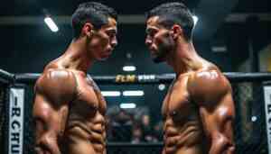 découvrez les échanges tendus entre cristiano ronaldo et ilia topuria un an avant leur collaboration historique en mma, alliant passion et rivalité dans un spectacle inédit.