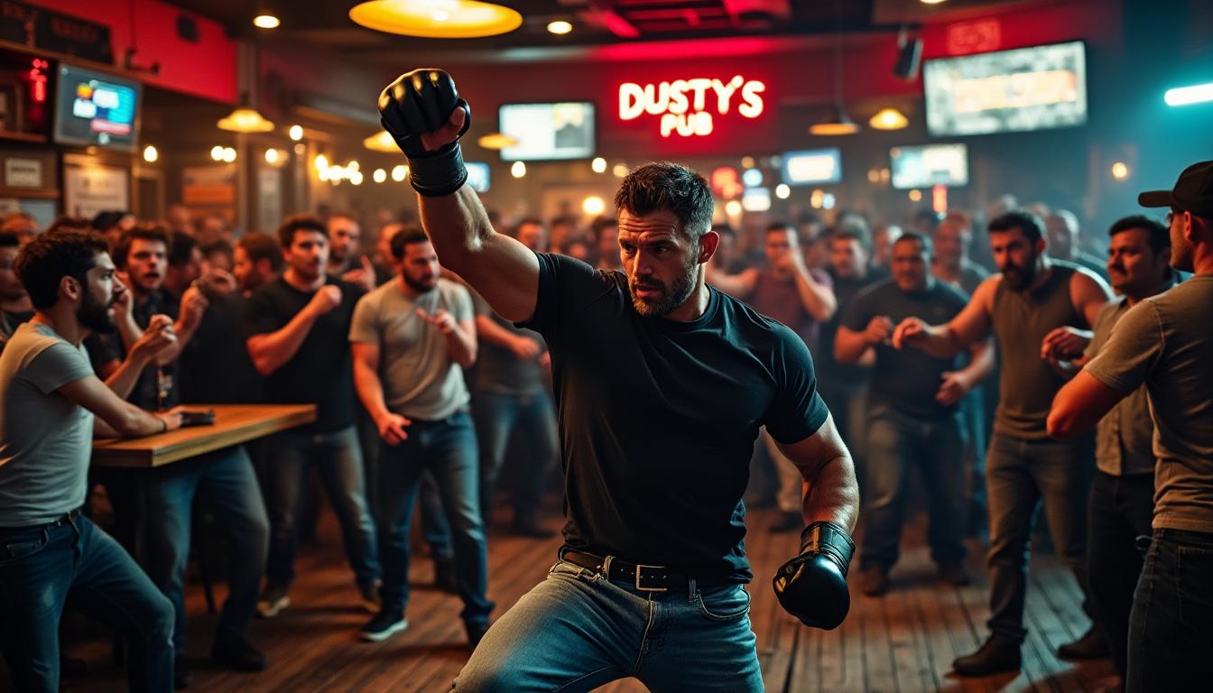 découvrez la réaction de demetrious johnson après la victoire virale d'un street fighter, qu'il a battu d'un coup de pied à la tête, lors d'une bagarre de bar au texas.