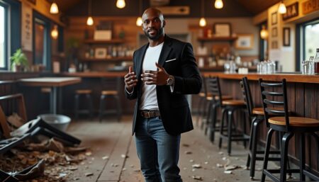 découvrez la réaction de demetrious johnson après que le street fighter devenu viral, qu'il a vaincu d'un coup de pied à la tête, ait remporté une bagarre de bar au texas.