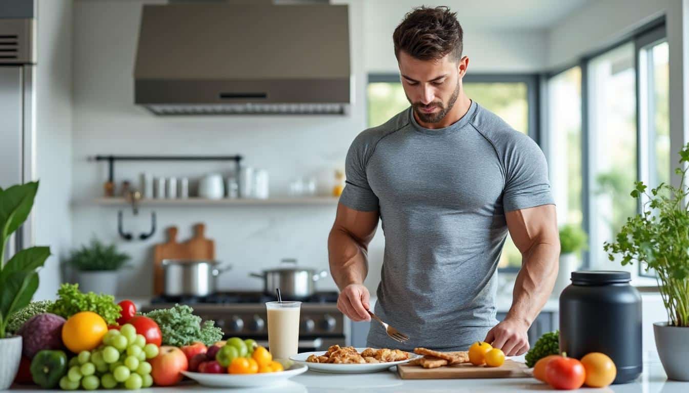 découvrez un exemple de menu équilibré et riche en protéines pour une prise de muscle efficace, favorisant la croissance musculaire et la récupération.