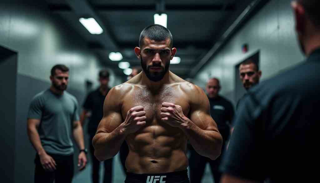 découvrez les images exclusives de khabib sous pression avant le combat intense entre makhachev et della maddalena. plongez au cœur de l'action et de l'émotion avant le grand affrontement.