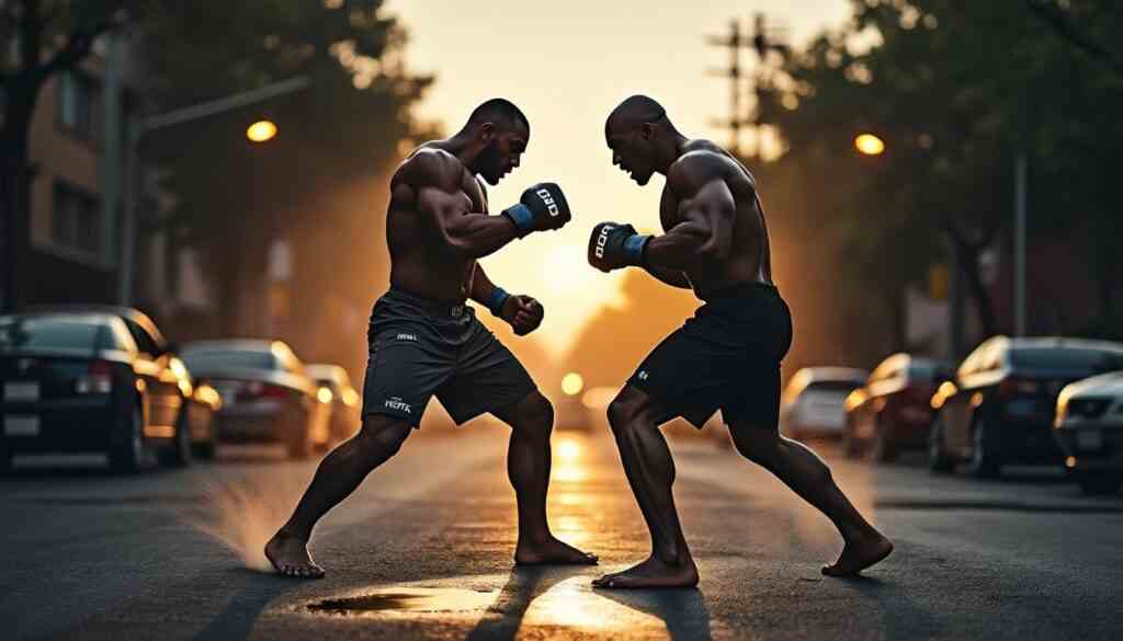 découvrez comment khamzat chimaev et jon jones ont déclenché un affrontement intense en pleine rue, entre rivalité et tensions explosives.