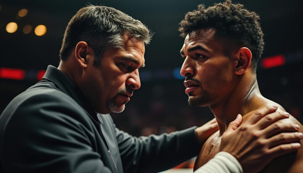 découvrez la profonde compassion de robert garcia envers erickson lubin après sa défaite, illustrant un sommet d'humanité dans le monde intense de la boxe.