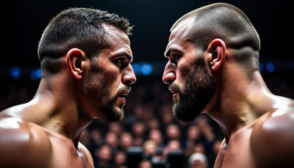 Muhammad Mokaev prĂ©pare une revanche explosive : un combat sang pour sang pour le titre choc lors d’un face-Ă -face intense muhammad mokaev se prĂ©pare pour une revanche explosive dans un affrontement sang pour sang, promettant un combat intense et choc pour le titre tant convoitĂ©.