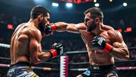 UFC Qatar : Un remplaçant surprise triomphe dès le premier round découvrez le combat spectaculaire de l'ufc qatar où un remplaçant surprise s'impose avec une victoire éclatante dès le premier round. revivez les moments forts de cet exploit inattendu.