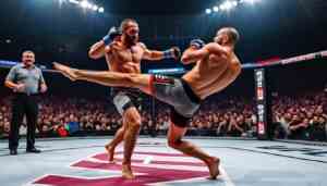 revivez le combat spectaculaire de l'ufc qatar où volkan oezdemir s'impose rapidement en moins de 2 minutes, montrant une domination éclatante sur son adversaire.