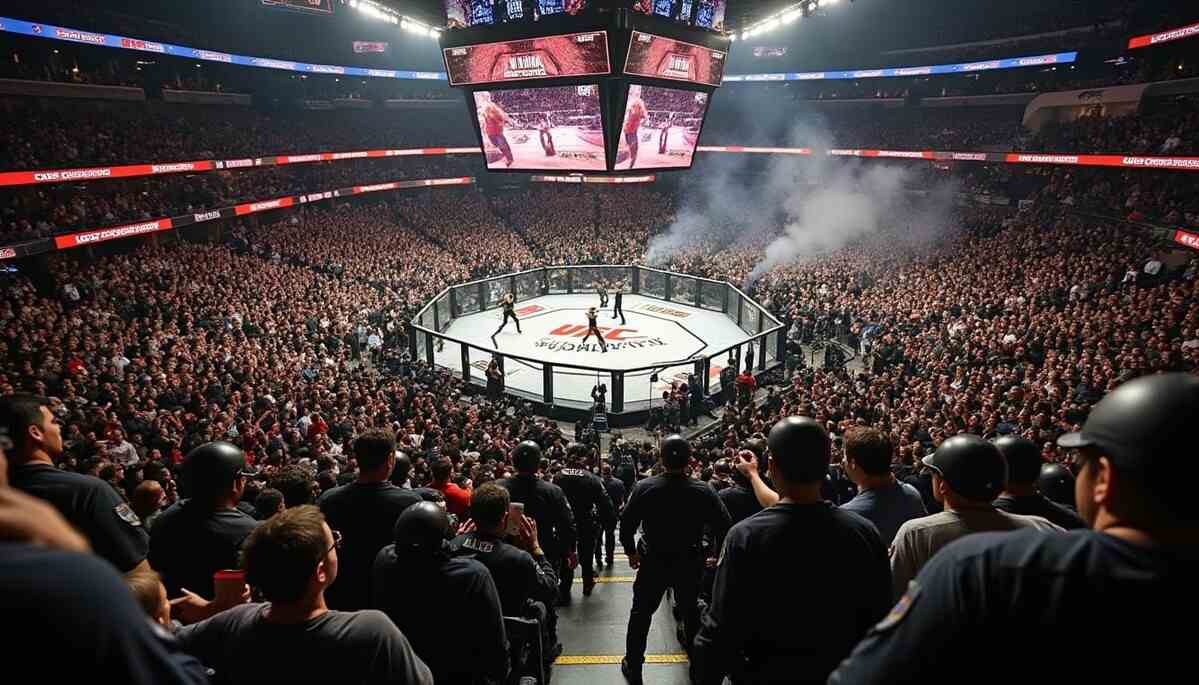 découvrez les détails de la bagarre générale qui a secoué l'ufc et les raisons pour lesquelles la police a lancé une enquête approfondie.