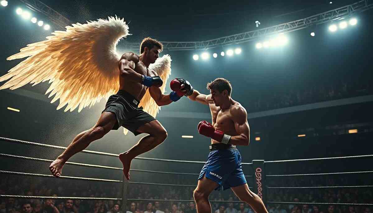 découvrez 'winged c' de street fighter : suite à une défaite spectaculaire après un coup de pied brutal à la tête, il pousse son adversaire, déclenchant un buzz viral.