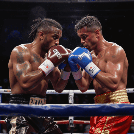 Steve Butler terrasse Stéphane Fondjo par KO technique au 9e round boxing match