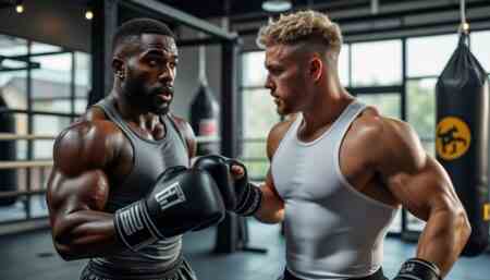 découvrez la réaction surprenante de lawrence okolie lors d'un entraînement intense avec jake paul, un moment inattendu qui a marqué les deux boxeurs.