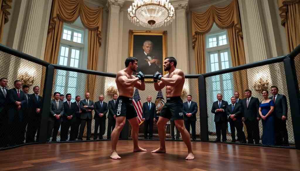 découvrez les coulisses de l'ufc à la maison-blanche et suivez les dernières rumeurs autour d'un affrontement historique bientôt confirmé.