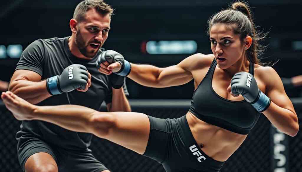 Une combattante de lâUFC domine son coach lors dâune sĂ©ance de sparring dĂ©couvrez comment une combattante de l'ufc a pris le dessus sur son coach lors d'une intense sĂ©ance de sparring, rĂ©vĂ©lant sa dĂ©termination et son talent exceptionnel.