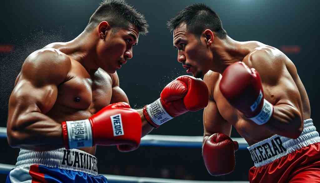 revivez le combat spectaculaire où dainier pero terrasse mario aguilar en seulement deux rounds, une performance rapide et impressionnante.