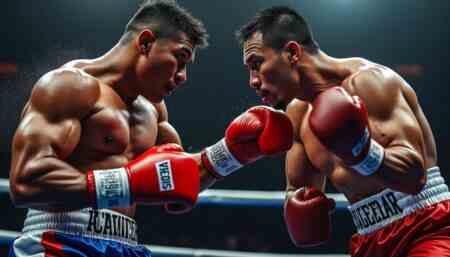 revivez le combat spectaculaire où dainier pero terrasse mario aguilar en seulement deux rounds, une performance rapide et impressionnante.